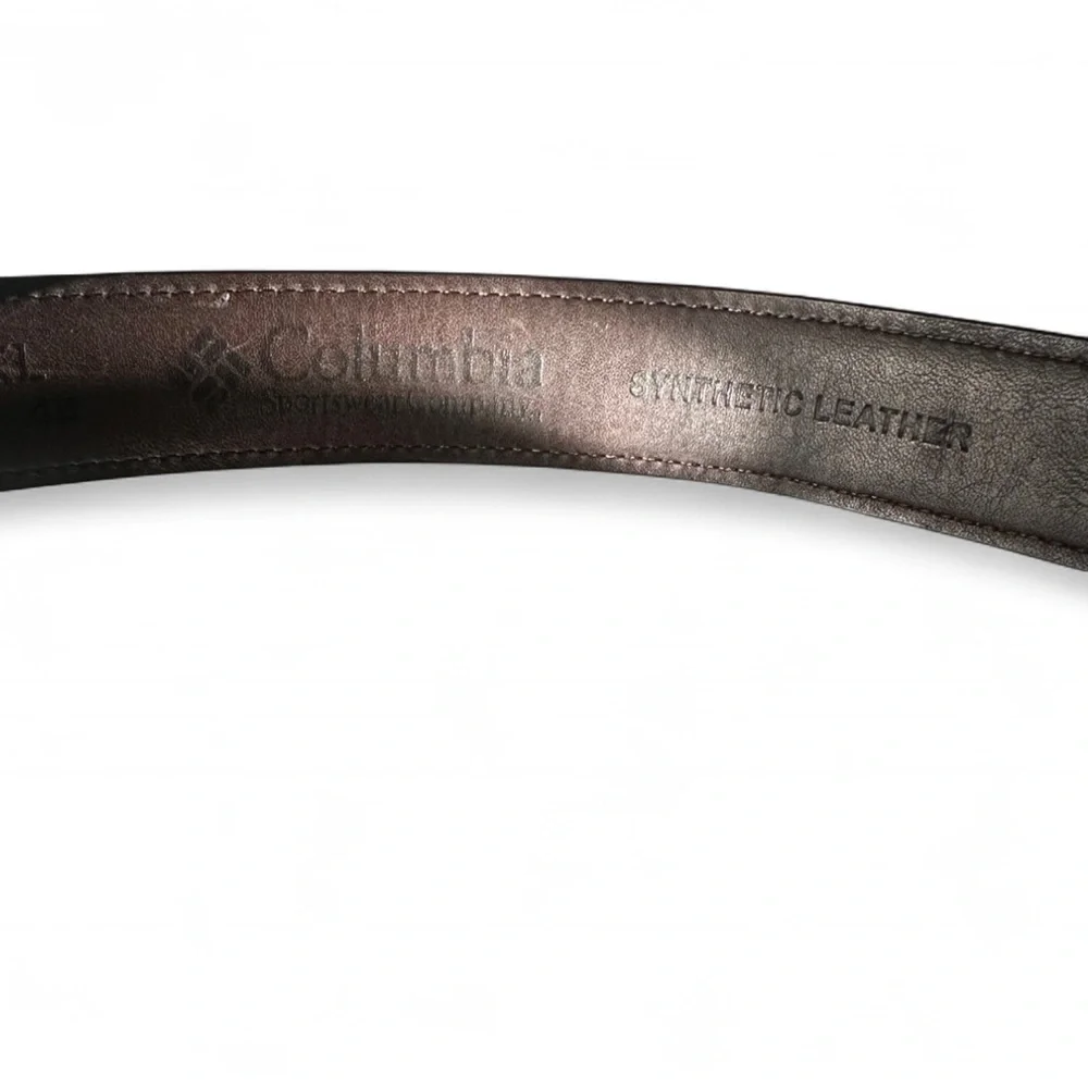 Columbia Sportswear Brown Genuine Leather Classic Belt Mens Size XL 42-44 - Picture 6 of 8